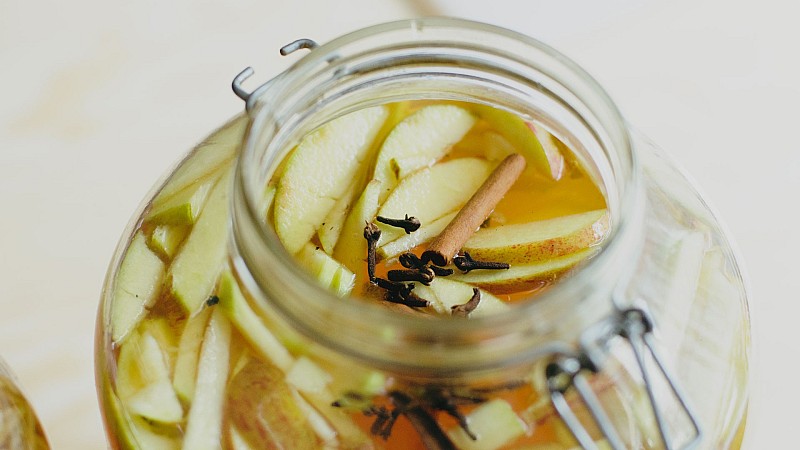 Berlin Kombucha Society's recipe for delicious flavoured fermented kombucha apple ginger cinnamon cloves Foodadit 2