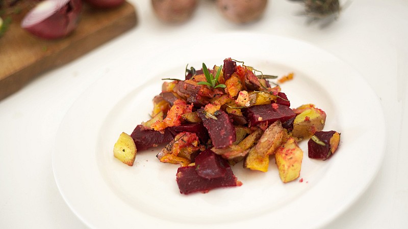 Nina Wagner Warm Beetroot Sweet Potato Salad Recipe Foodadit