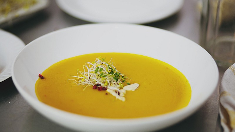 Entretempo Kitchen Gallery Taniá Guedes Pumpkin Ginger Soup Recipe