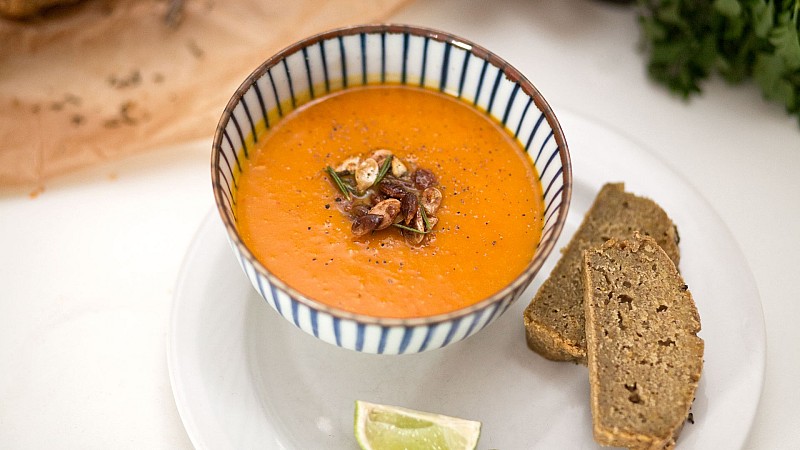 Nina Wagner vegan Pumpkin Chili Ginger Soup recipe