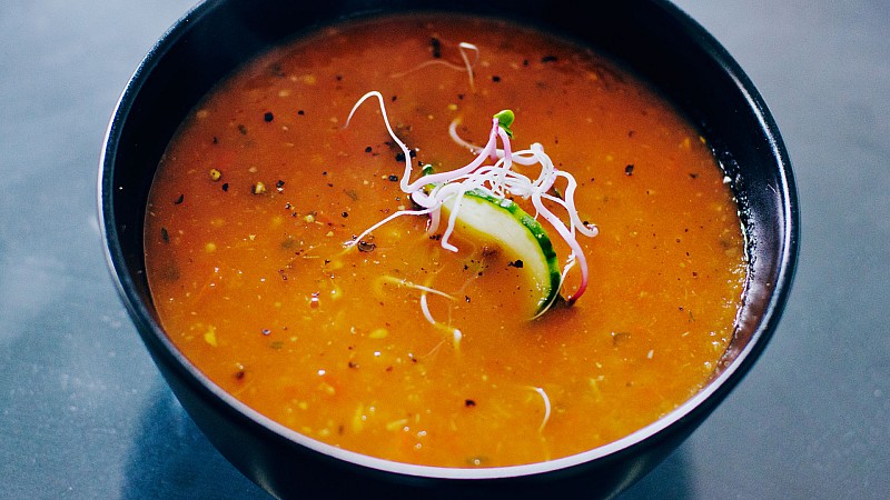 Ninas refreshing gazpacho soup recipe Foodadit